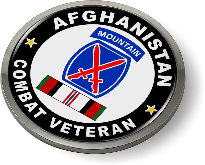 10th Mountain Division Afghanistan Combat Veteran Emblem
